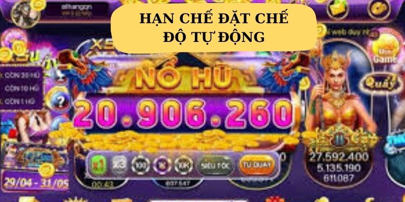 Không đặt chế độ tự động khi tham gia nổ hũ W88